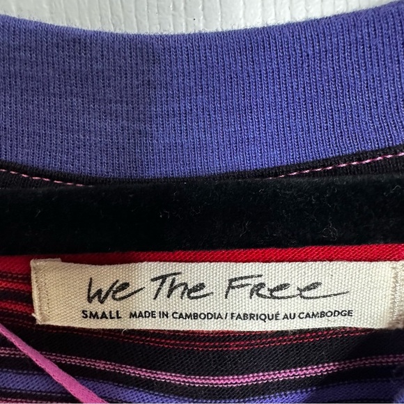 Free People | Baja Striped Long Sleeve T-Shirt small oversized - Picture 7 of 12